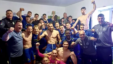 Unirea Slobozia a promovat în premieră în prima ligă! VIDEO cu momentele de bucurie în vestiar ale jucătorilor lui Adrian Mihalcea