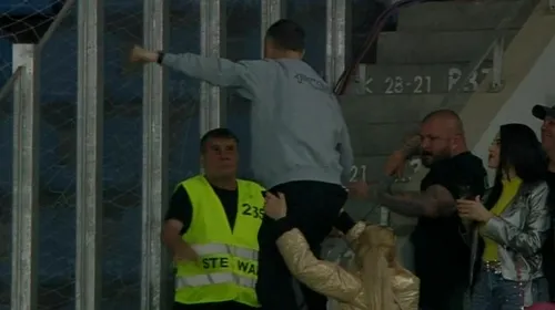 Meme Stoica s-a contrat cu un steward! Ce s-a întâmplat pe stadionul din Bănie, după derby-ul Universitatea Craiova – FCSB! FOTO