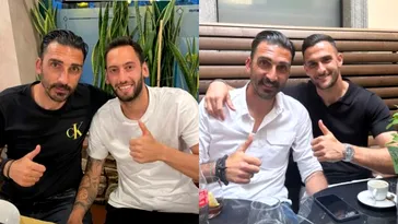 În timp ce Gigi Becali caută să transfere „creier” pentru mijlocul FCSB, Elias Charalambous a luat cina cu Hakan Calhanoglu, de la Inter!