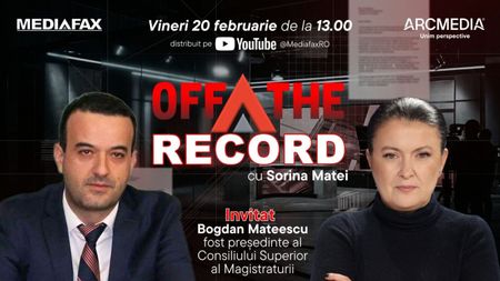 OFF The Record I Invitat: judecător Bogdan Mateescu, fost președinte al Consiliului Superior al Magistraturii