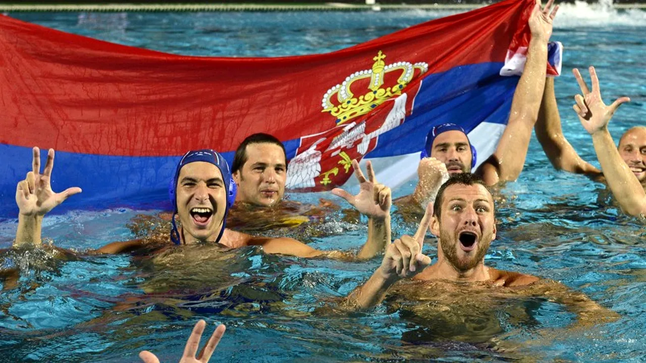 Serbia, campioană europeană la polo după cea mai dezechilibrată finală din ultimii 25 de ani. Plavii au scufundat Ungaria, scor 12-7