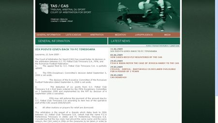 Vezi cele șase puncte ale hotărârii TAS!**