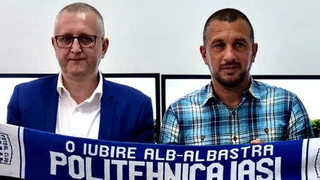 Poli Iași merge pe continuitate. Florin Briaur: ”Sunt convins că echipa va crește de la meci la meci. Nici nu se pune problema ca postul lui Costel Enache să fie în pericol”