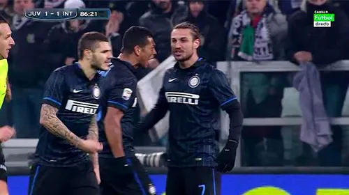 VIDEO | Reacție incredibilă a lui Osvaldo, în timpul derby-ului Juventus – Inter: a sărit să îl bată pe Icardi pentru că a ratat