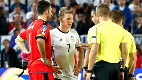 „Serios? Acolo vrei să tragi?” Dialog incredibil între Schweinsteiger, Buffon și arbitrul Kassai, înaintea penalty-urilor. VIDEO | Momentul care nu s-a văzut la TV