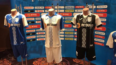 CS U Craiova și-a prezentat noile echipamente, iar fanii au înlemnit! Reacție furioasă a oltenilor: "O să intrăm lejer în topul cu cele mai urâte tricouri din istorie" | FOTO