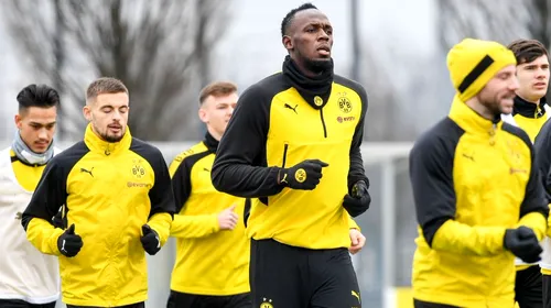 Usain Bolt s-a antrenat pentru prima dată cu Borussia Dortmund! VIDEO | Cum s-a descurcat cel mai rapid om al planetei