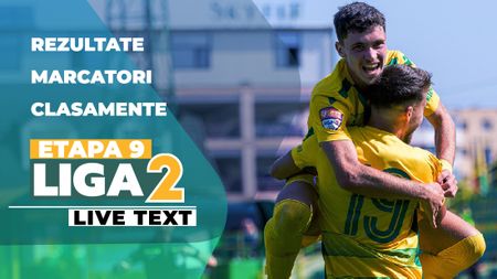 Liga 2, etapa 9 | Gloria Buzău câștigă pe un teren dificil, Chindia se impune lejer acasă. Ceahlăul și Concordia pierd puncte în deplasare, CSC Dumbrăvița revine pe loc de play-off