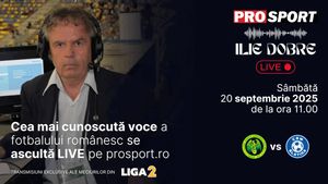 Ilie Dobre comentează LIVE pe ProSport.ro meciul Concordia Chiajna - C.S.M. Slatina, sâmbătă, 20 septembrie 2025, de la ora 11.00