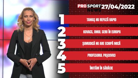 ProSport News | Istvan Kovacs, omul serii în Europa. Cele mai importante știri ale zilei | VIDEO