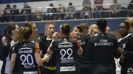 CSM București câștigă clar la Esbjerg, scor 25-20, și se pregătește de un sfert de finală de foc cu Ferencvaros Budapesta