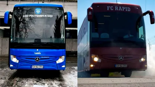 Fabulos! Autocarul nou al Rapidului nu este nou! Cum a ajuns în curtea giuleștenilor după ce a aparținut retrogradatei Poli Iași | VIDEO+FOTO