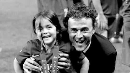 Dramă în lumea fotbalului. A murit Xana, fiica lui Luis Enrique, la doar 9 ani! Suferea de cancer osos