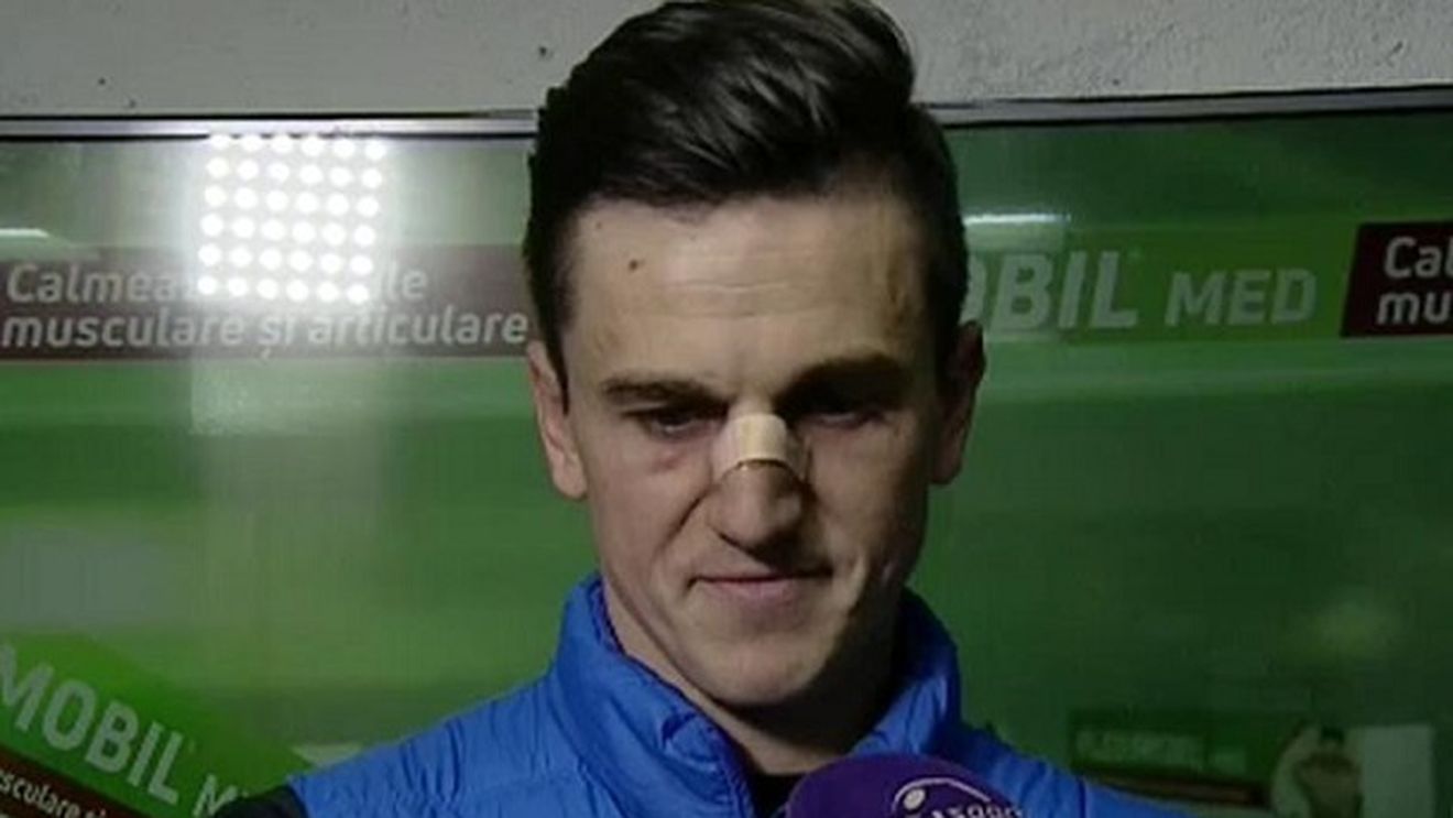EXCLUSIV | Verdict dur primit de Gardoș după accidentarea din meciul cu Dinamo. Prima reacție a fundașului și mesajul vehement al președintelui lui Poli Iași: "Cine plătește pentru toate astea!?"