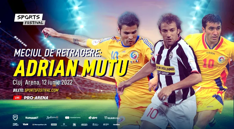 S-au făcut echipele pentru meciul de retragere al lui Adrian Mutu! Jimmy Floyd Hasselbaink și Alberto Gilardino, ultimii care s-au alăturat numărului impresionant de vedete care vin pe Cluj Arena