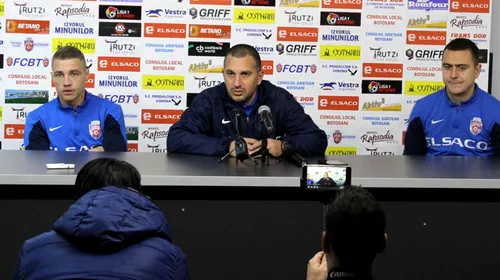 FC Botoșani – CS U Craiova, meci închis? Enache: „Nu ne asumăm mari riscuri”. Roman crede că se decide în mare măsură prezența în play-off