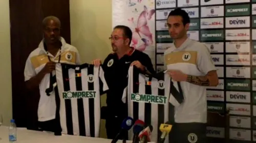FOTO** Ascoli și Nwakaeme, prezentați oficial de U Cluj! „Am făcut ultimul transfer”