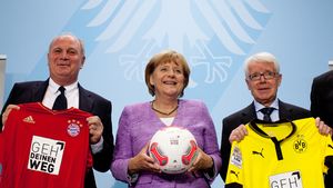 Angela Merkel îi sfătuiește pe fotbaliștii** homosexuali să-și dezvăluie orientarea