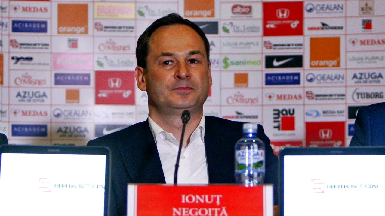 Ionuț Negoiță a fost achitat, după acuzațiile de complicitate la bancrută frauduloasă în cadrul insolvenței de la Dinamo!