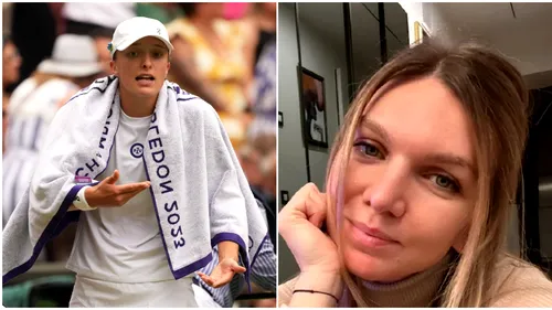 Iga Swiatek, ironizată de fanii Simonei Halep după umilința de la Wimbledon: „Nu oricine o poate bate pe Elina Svitolina de la 1-5!