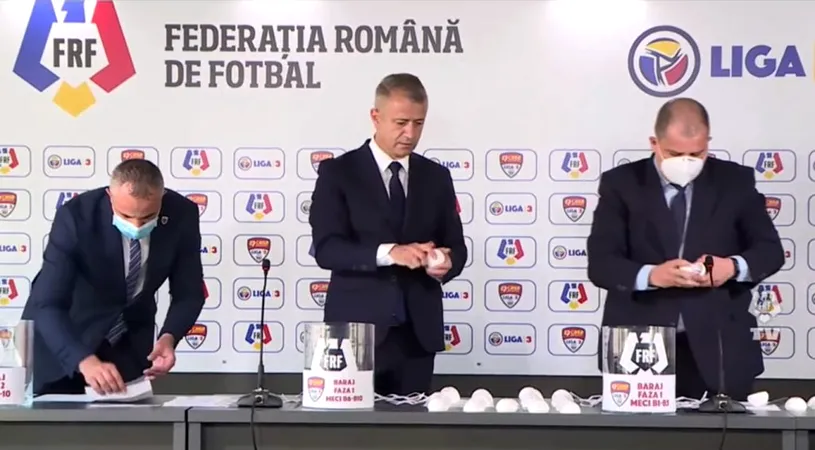 Au fost stabilite echipele gazdă ale celor două serii de baraje de promovare în Liga 2. Steaua are șanse mari să fie oaspete în primul joc. Sunt cunoscute deja 12 cluburi de Liga 3 calificate