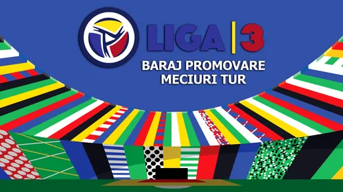 Manșa tur a barajului de promovare în Liga 3. 8-2, rezultatul rundei. ”Dinamo-Badea” nu s-a descurcat prea bine