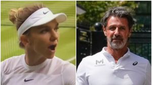 Ce a strigat Simona Halep către loja ei la Wimbledon și cum au reacționat Patrick Mouratoglou și preparatorul fizic: „Sus!" VIDEO