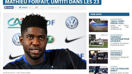 Încă o veste proastă pentru Deschamps! Un alt fundaș s-a accidentat și va rata EURO. Pe cine a chemat de urgență