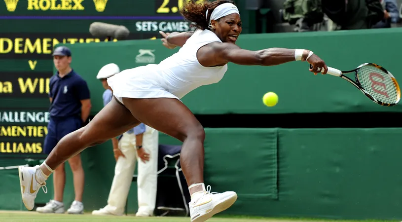 Tenis colosal! **Serena, în finală la Wimbledon, după o dispută de vis cu Dementieva