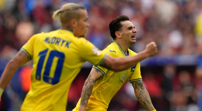 Banner şoc pe care ucrainenii l-au afişat cu Slovacia la EURO! Ce s-a întâmplat la scurt timp după