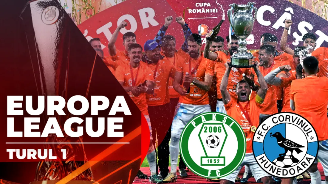 De vis: Corvinul a făcut show în Ungaria! A zdrobit vicecampioana Paksi FC și e ca și calificată în turul 2 din Europa League