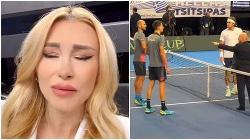 Ce a pățit Andreea Bălan la meciul lui Victor Cornea cu Stefanos Tsitsipas din Cupa Davis! Probleme medicale pentru iubita tenismenului român: „Asta se întâmplă în Grecia”. VIDEO