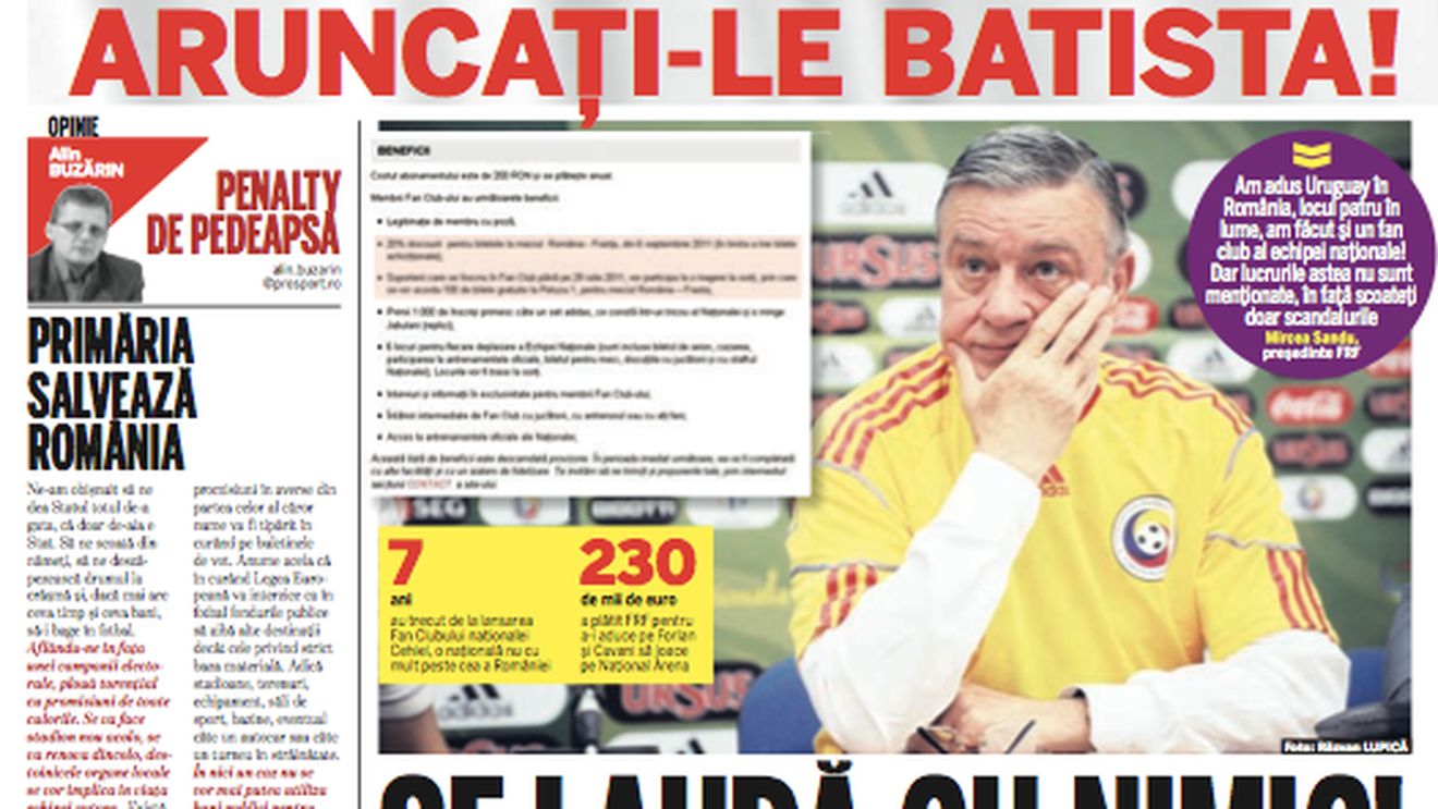 Am învins! :)** După 6 luni, la reclamația ProSport, FRF nu mai oferă membrilor Fan Clubului bilete gratuite la meciul cu Franța din 2011