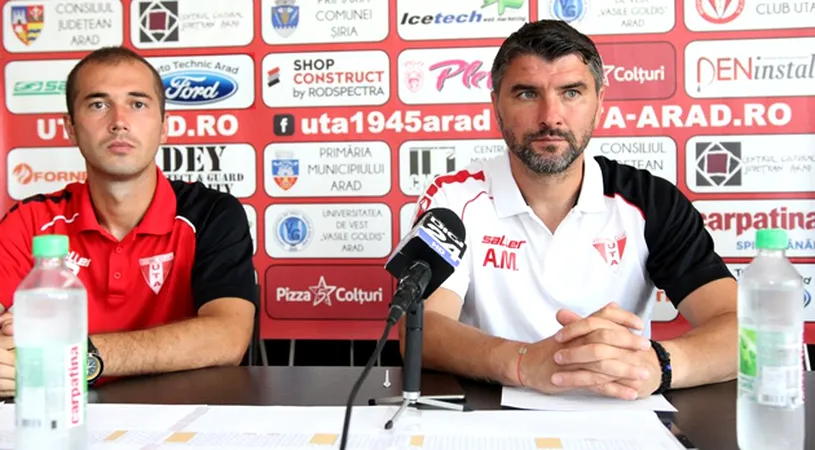 Liga 2 începe cu un derby: Chindia - UTA. Arădenii sunt conectați la miza jocului.** Mihalcea: 