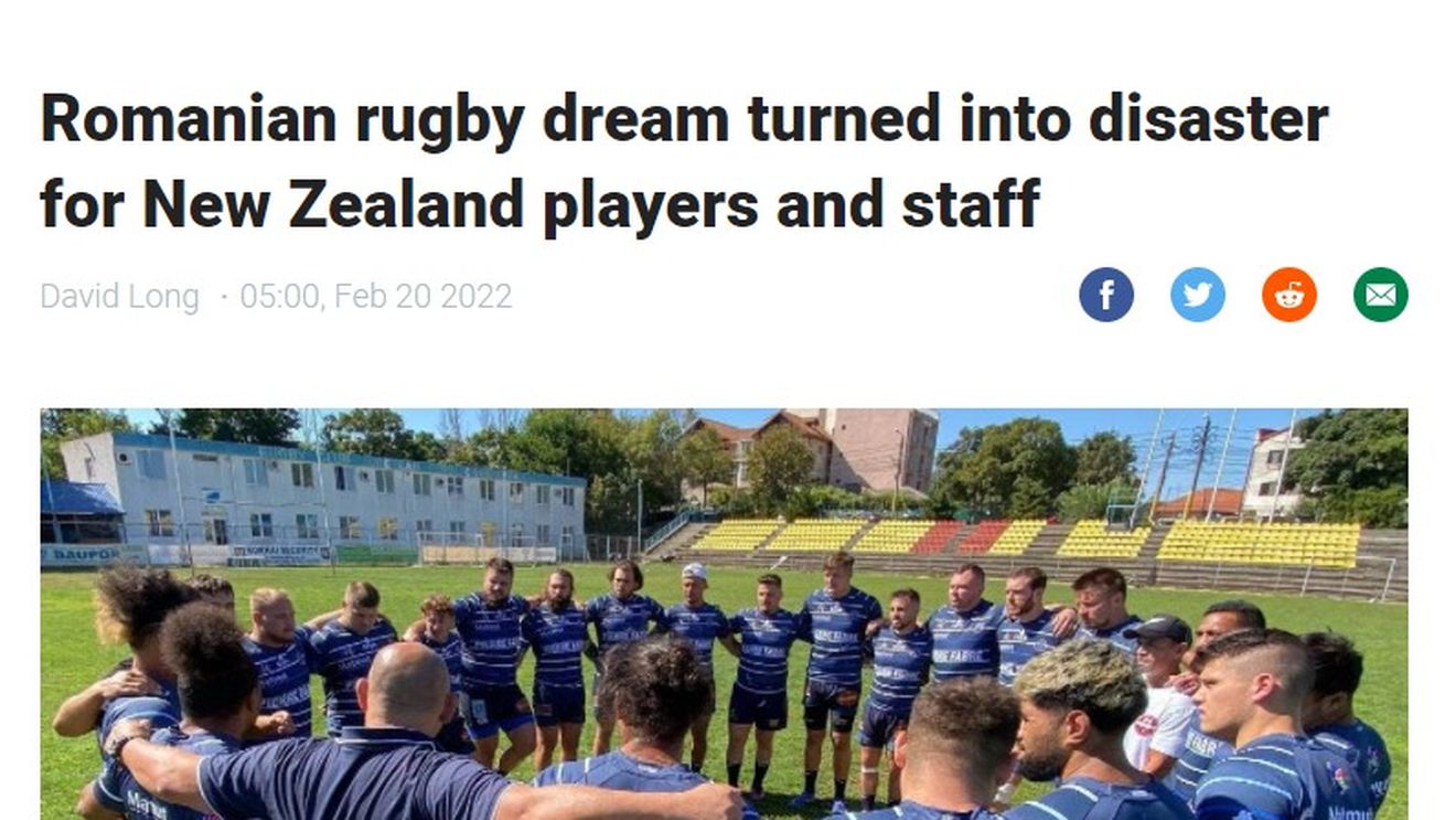 Experienţă traumatizantă trăită în România de mai mulți rugbiști neozeelandezi! Povești incredibile în presa locală