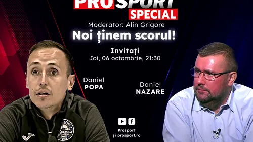 Silkeborg – FCSB și Slavia Praga – CFR Cluj, în grupele Conference League! Comentăm împreună la ProSport Special cu Daniel Popa și Daniel Nazare