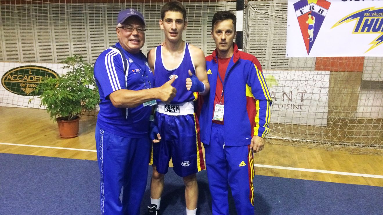Un elev eminent aduce prima victorie tricoloră la Europeanul de box pentru cadeți de la Rm. Vâlcea. Gorjeanul Andrei Musteț - la un pas de medalie