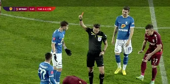 Borza, intrare horror în Farul – CFR Cluj! „Perla” lui Gică Hagi a văzut cartonașul „roșu” în minutul 3