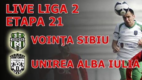 Sibiul revine pe primul loc!** Voința - Unirea 1-0