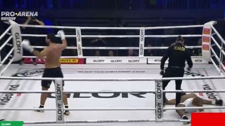 Reacția comentatorilor români în momentul în care Ben Saddik l-a pus la podea pe Benny Adegbuyi cu o directă „monstruoasă”!