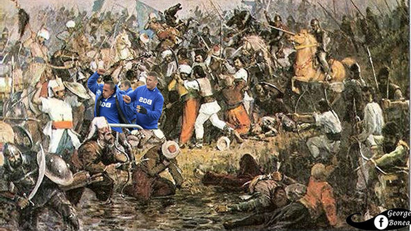 Acțiunile BGS de la meciul cu Ungaria, ironizate de un site de umor din România: "La Rovine a bătut BGS, nu Mircea cel Bătrân"