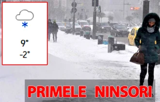 Meteorologii Accuweather anunță primele ninsori în România. Orașul în care va cădea prima zăpadă