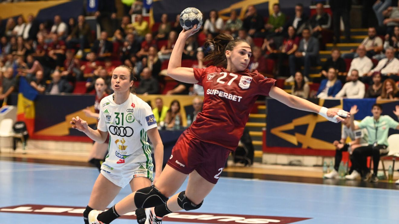 Rapid, victorie uluitoare în Liga Campionilor! Gyor a pierdut în Sala Polivalentă după un meci fabulos făcut de campioana României