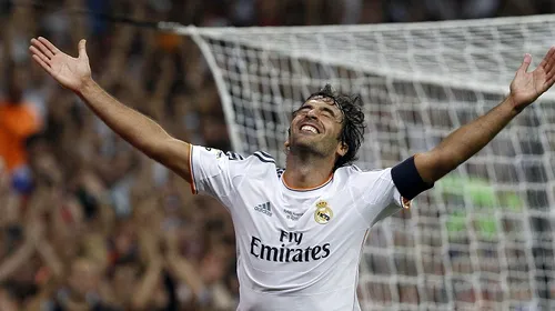 Din nou în tricoul „blanco”! Raul și-a luat adio de la Real Madrid într-un meci emoționant