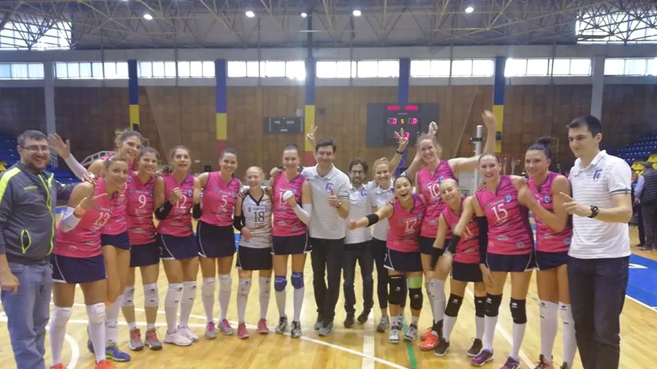 CSM București a câștigat primul titlu național din istorie la volei feminin. Tigroaicele s-au impus la Târgoviște, cu 3-1, și au pus mâna pe trofeu cu o etapă înainte de finalul competiției