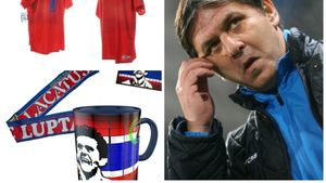 Ziua lui Lăcătuș la magazinele suporterilor Stelei. Produse cu chipul "Fiarei", ofertă specială în acest weekend