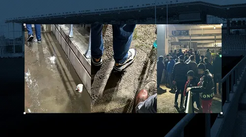 Imagini revoltătoare de la „Arcul de Triumf”: fanii s-au plâns că au stat în noroi la intrarea în stadion și au dat peste un râu în tribună, jucătorii și antrenorii au fost deranjați de starea gazonului: „Așa e mereu aici”. FOTO EXCLUSIV