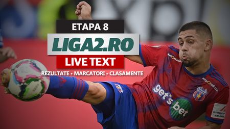 Liga 2, etapa 8 | Steaua e egalată pe final de Șelimbăr, Poli Iași trece de Minaur și urcă pe locul 1. Nouă goluri și trei cartonașe roșii arătate în cele patru meciuri disputate sâmbătă
