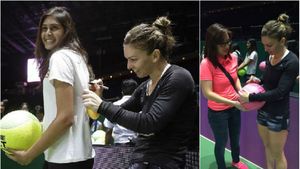 FOTO | Simona Halep a împărțit autografe neobișnuite la Singapore. "Sunt entuziasmată pentru că mă aflu aici"
