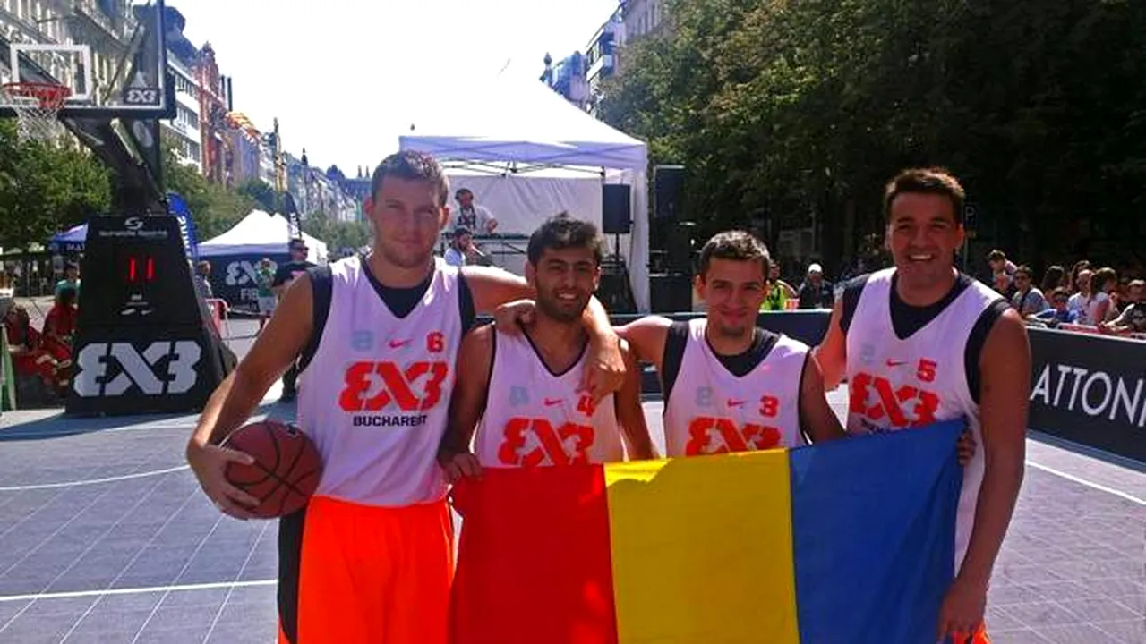 Echipa Bucharest UPB s-a clasat pe locul doi la finala europeană FIBA 3x3 World Tour Prague